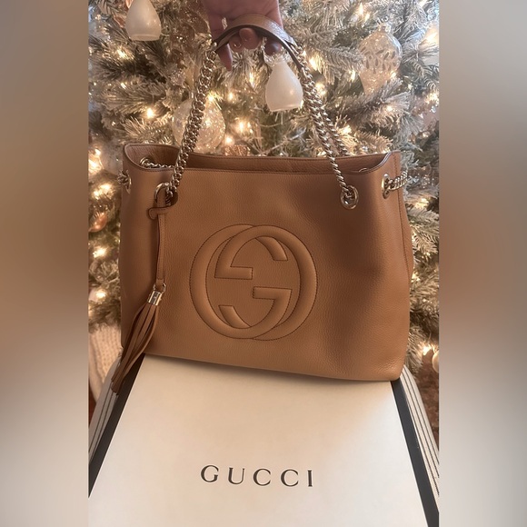 Authentic Gucci Soho Should Bag in Beige - Picture 2 of 16
